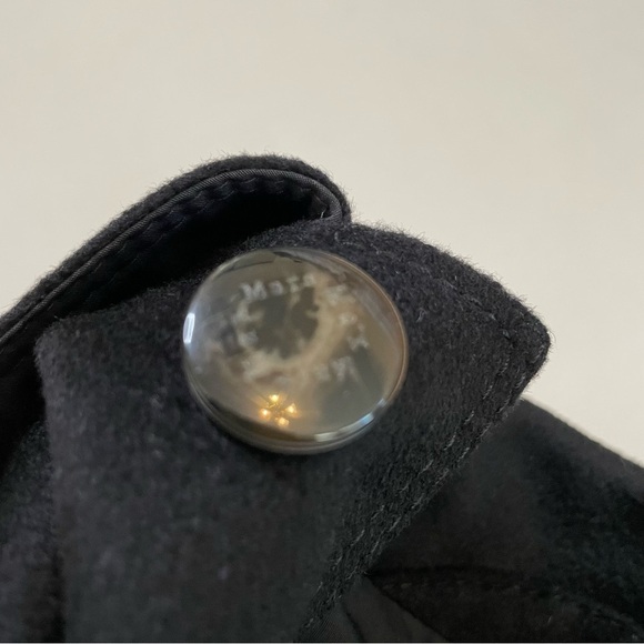 Max Mara Rainwear reversible black jacket sz 10 - Picture 7 of 15